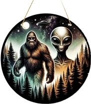 BIGFOOT WITH ALIEN SUN CATCHER 