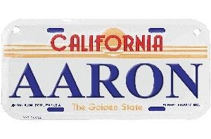 California Bike Plates-Various Names